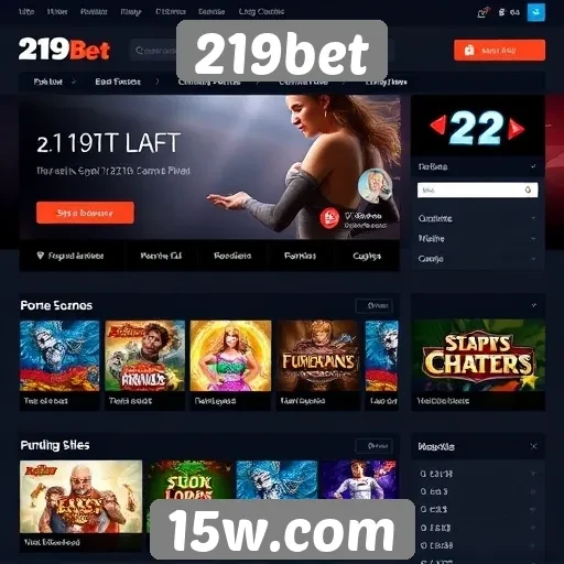 Análise da interface do usuário do site 219bet